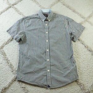 UNTUCKit Button Up Shirt Mens Medium Slim Fit Plaid Blue